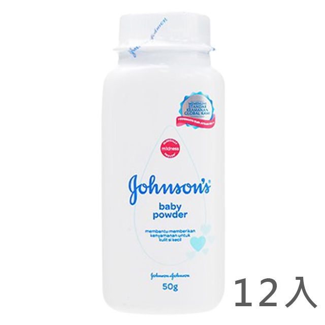 JOHNSONS 嬌生 嬰兒爽身粉 原味 50g 12 PChome 24h購物