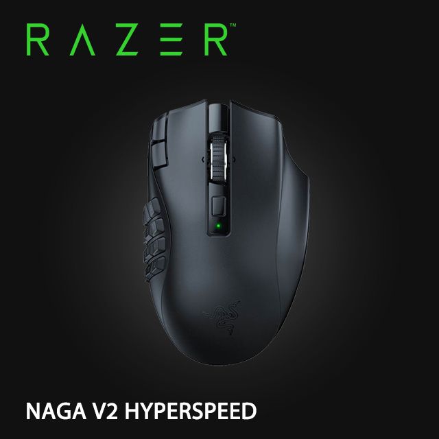 RAZER 雷蛇 NAGA V2 HYPERSPEED 那伽梵蛇 V2 無線 電競滑鼠 PChome 24h購物