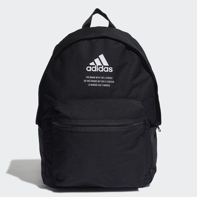 ADIDAS 愛迪達 CL BP FABRIC HB1336 後背包 雙肩包 運動 休閒 訓練 健身 簡約 標語 黑 PChome 24h購物