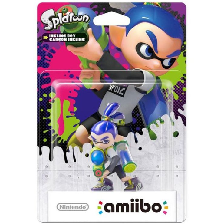 Nintendo 任天堂 AMIIBO NFC SWITCH NS 漆彈大作戰 斯普拉遁 藍色男孩 SPLATOON PChome 24h購物