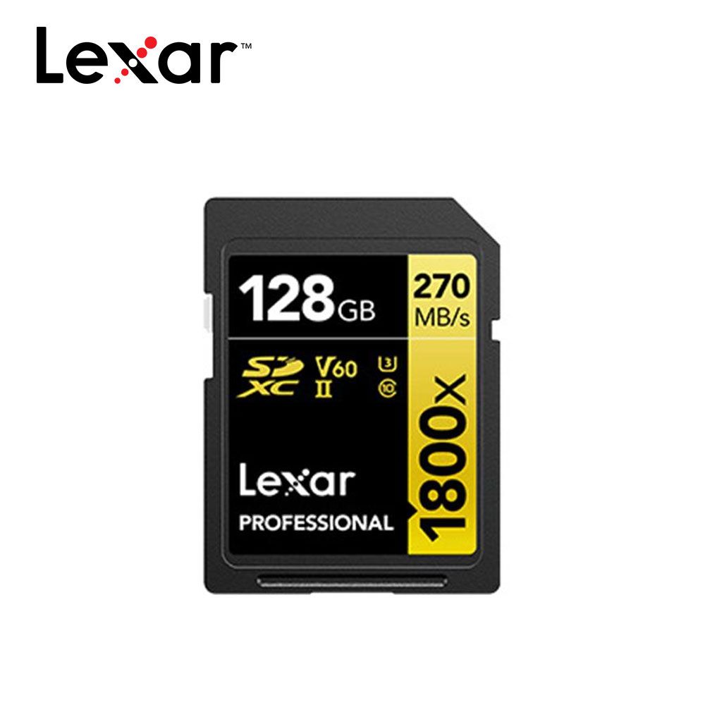 Lexar 雷克沙 Professional 1800x SDXC UHS II 128G記憶卡 GOLD 系列 PChome 24h購物