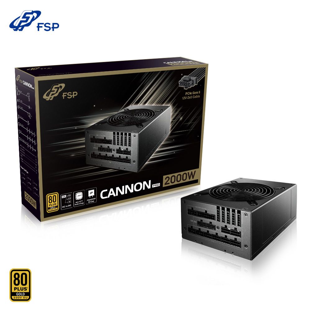 FSP 全漢 CANNON PRO 2000W 80PLUS 金牌 2000 52AGPBI GEN5 電源供應器 PChome 24h購物