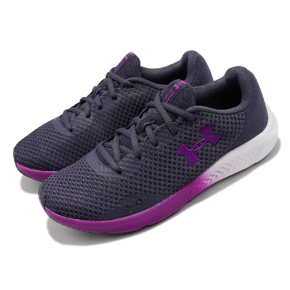 Under Armour 安德瑪 慢跑鞋 Charged Pursuit 3 紫 女鞋 輕量 緩震 路跑 運動鞋 UA 3024889500