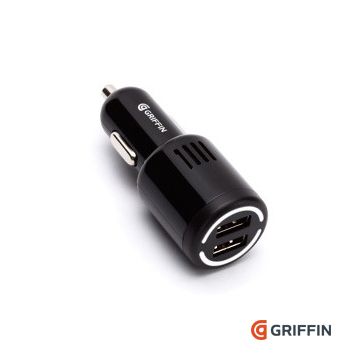 Griffin  PowerJolt  Dual 10W (2.1A) 可同時充iPad iPhone 雙USB車用充電器