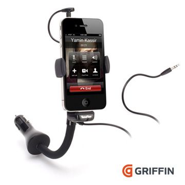 Griffin  TuneFlex AUX HandsFree iPhone 專用車充車架免持式麥克風AUX線