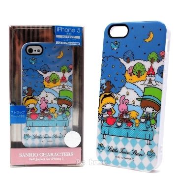 Sanrio 三麗鷗 日本限定 iphone5【KIKI LALA月光下的晚餐】軟式手機背蓋