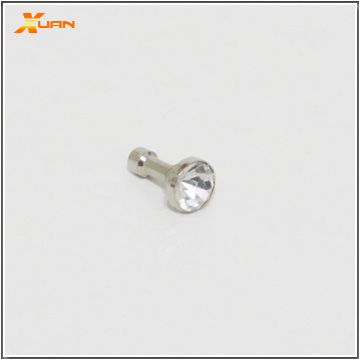 《3.5mm耳機孔通用款》超閃亮鑽石造型防塵塞（白色）