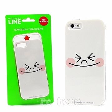  日本進口LINE iphone5【饅頭人】硬式手機背蓋