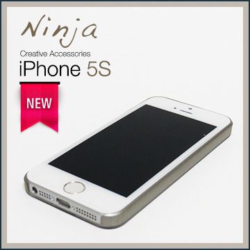 Ninja 東京御用 iPhone 5S/5通用型超質感精緻磨砂保護殼霧透灰