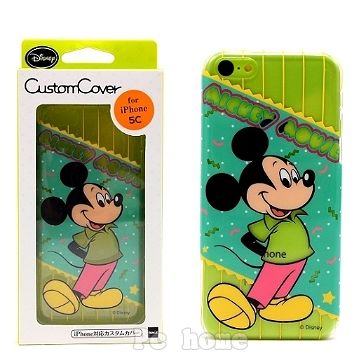  日本進口Disney iphone5C【花樣米奇】硬式手機背蓋