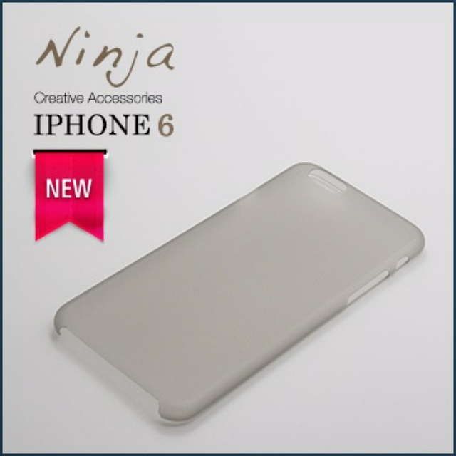 Ninja 東京御用 iPhone 6 (4.7吋) 超薄質感磨砂保護殼霧透灰