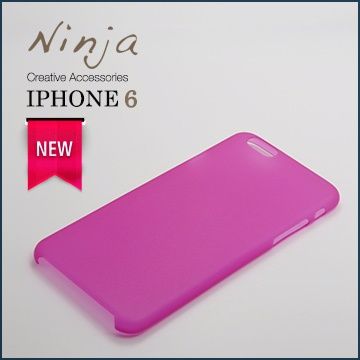 Ninja 東京御用 iPhone 6 (4.7吋) 超薄質感磨砂保護殼霧透桃紅