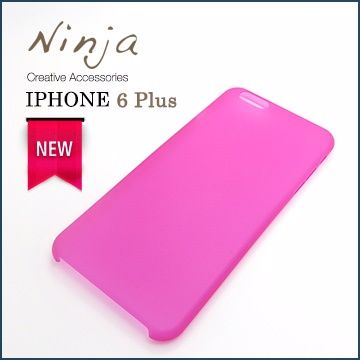 Ninja 東京御用 iPhone 6 Plus (5.5吋) 超薄質感磨砂保護殼霧透桃紅