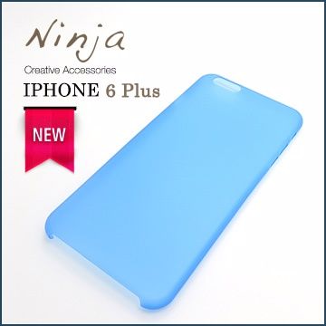 Ninja 東京御用 iPhone 6 Plus (5.5吋) 超薄質感磨砂保護殼霧透藍