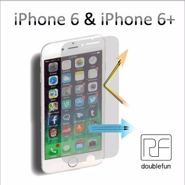 RF doublefun  iPhone 6 增艷濾藍光螢幕保護貼[ 買就送超薄透明保護殼 ]