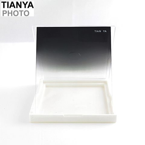 Tianya 天涯 80黑色漸層黑色ND16減光鏡SOFT減光鏡T80N16S(減4格/全黑-透明;相容法國Cokin高堅P)方形方型黑漸層黑漸變ND減光鏡黑色減光鏡