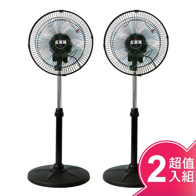 金展輝  12吋八方吹多功能循環涼風扇(超值2入組) AB-1211