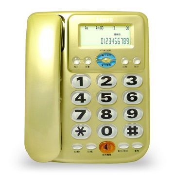 SAMPO聲寶來電顯示有線電話 HT-W1306L(三色) ～新潮流誕生。科技未來感