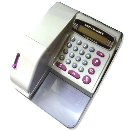 完璧すぎて可愛げがない KOJI CH-268CN / CH268 中文數字兩用型支票列印支票機- PChome コレクション