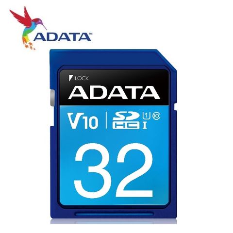 威剛 ADATA 32GB 100MB/s U1 SDHC UHS-I C10 V10 記憶卡