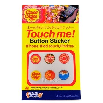 HOME 日本進口Chupa Chups【棒棒糖】iphoneipad造型鍵貼6入