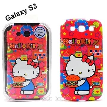 Sanrio 三麗鷗 韓國進口 S3 i9300【HELLO KITTY甜甜點心時刻】硬式手機背蓋/殼