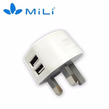 MiLi  Dolphin 雙USB英規充電器