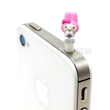 日本進口SANRIO【My Melody的祈禱】iphone音源孔防塵塞