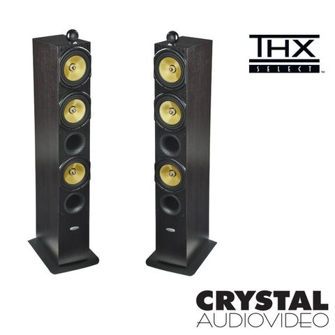 英國 Crystal Audiovideo THX-T3 Hi-End 落地型揚聲器 (Wenge 黑檀木色) 福利品特賣!