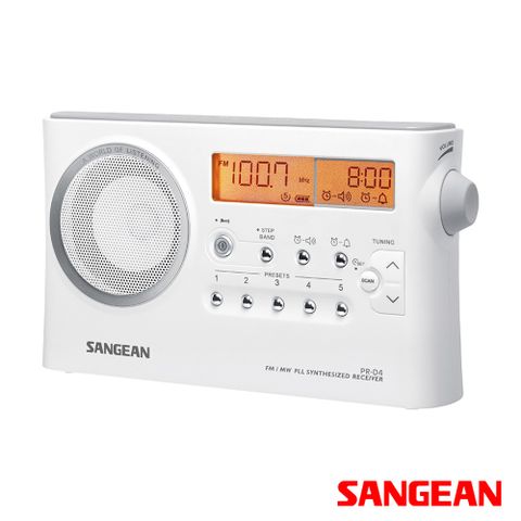 調頻/調幅二波段！SANGEAN PRD4 二波段 數位式時鐘收音機