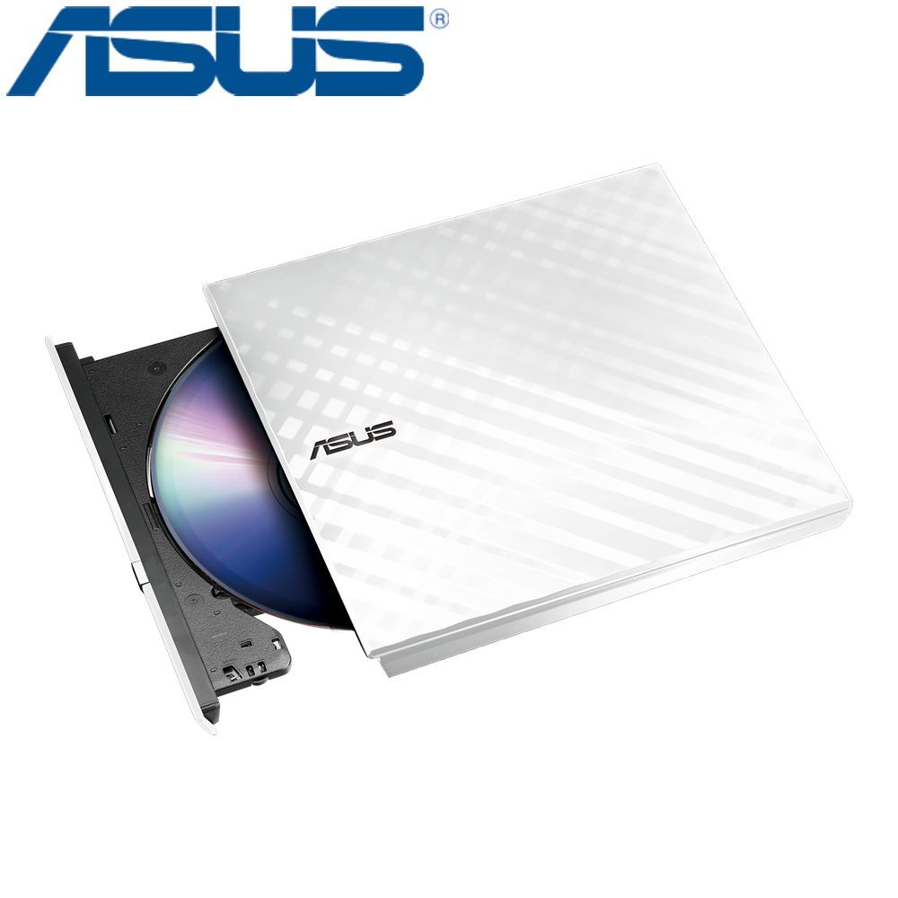 ASUS 華碩 SDRW-08D2S-U 外接式超薄DVD燒錄機-白色