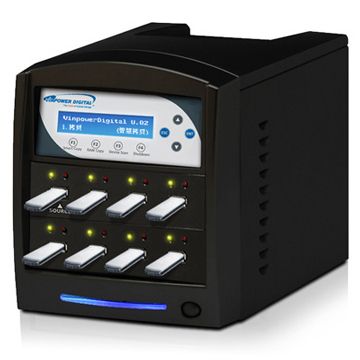 Vinpower Digital 鯊魚型 1對7 隨身碟對拷機隨插即拷，免接電腦，專利USB非同步拷貝功能