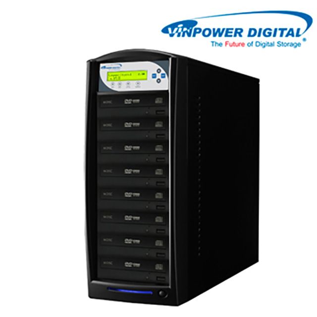 Vinpower Digital 鯊魚專業型拷貝機 1對7 DVD光碟拷貝機 對拷機 含500G硬碟美國設計台灣製造附贈USB外接功能