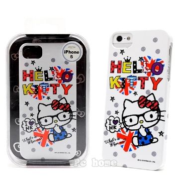 韓國限定SANRIO iphone5【萌Kitty維多利亞行】硬式手機背蓋