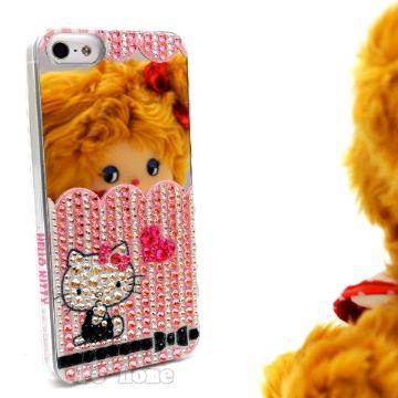 Sanrio 三麗鷗 日本進口 iphone5【Hello Kitty美妝鏡】硬式手機背蓋