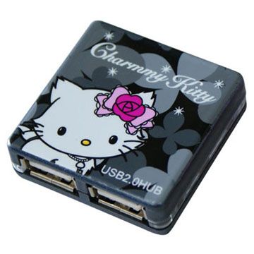 《迷人黑》Charmmy Kitty USB2.0 4PORT HUB 高速集線器