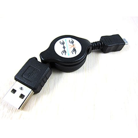 Micro USB伸縮充電線 具傳輸功能