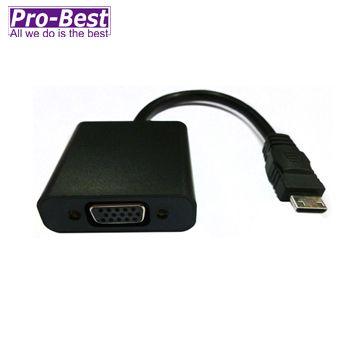 Pro-Best 柏旭佳  MINI HDMI轉VGA 轉換線 可傳輸聲音