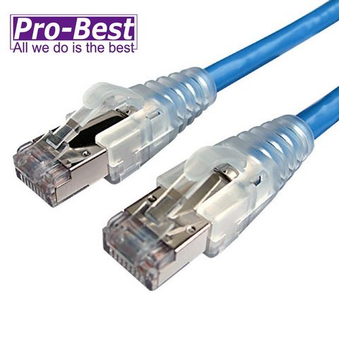 Pro-Best 柏旭佳 Cat.6a 超六類FUTP 4對 1M極速網路線 10G