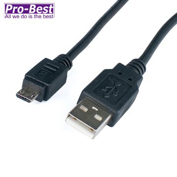 Pro-Best 柏旭佳 USB A公 TO MICRO USB B公 黑 0.5M