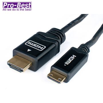 PRO-BEST MINI HDMI 1.4版高速影音傳輸線-1.8M