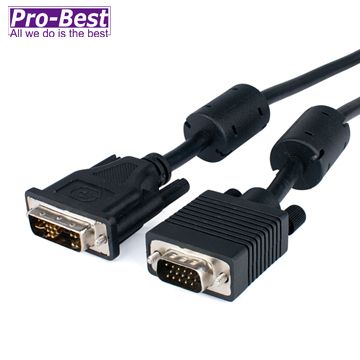 PRO-BEST DVI轉VGA數位影音傳輸線-3M