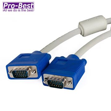 Pro-Best 柏旭佳 VGA CABLE 螢幕顯示器連接線 15公/15公,15米 白