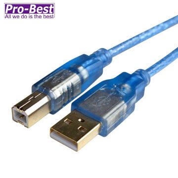 Pro-Best 柏旭佳 USB2.0 A公B公傳輸線 ,長度5米