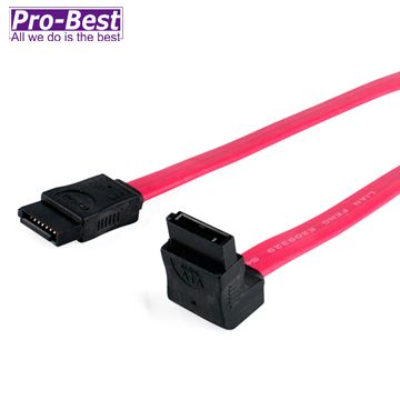 Pro-Best 柏旭佳  SATA1排線,90對180 紅色L=100cm