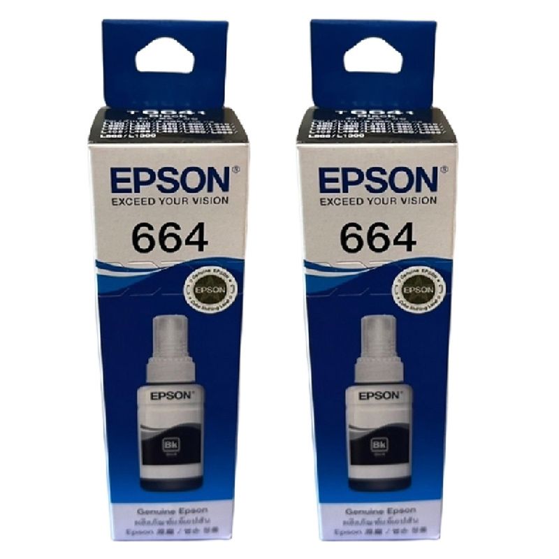 EPSON 愛普生  T664100 T664 原廠黑色墨水《二入組》