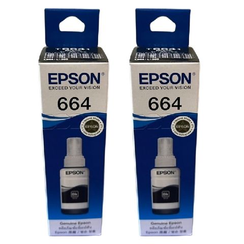 EPSON T664100 T664 原廠黑色墨水《二入組》