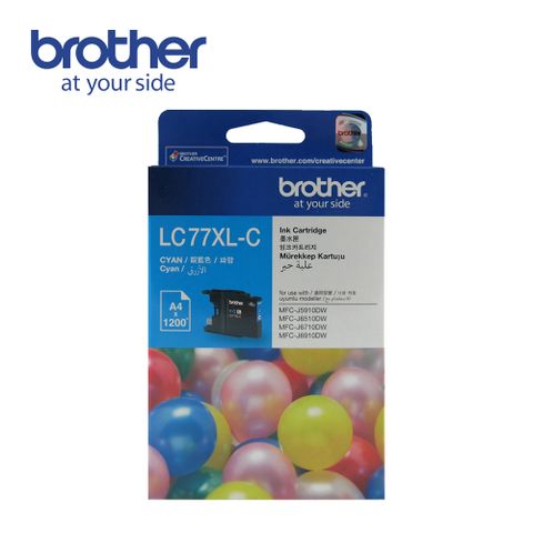 Brother LC77XL-C 原廠超大容量藍色墨水匣