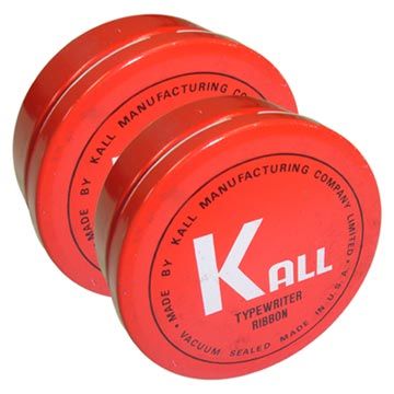 KALL 『 K.O.N 傳統手動機械式打字機』色帶(黑色＆紅色/1組2入)