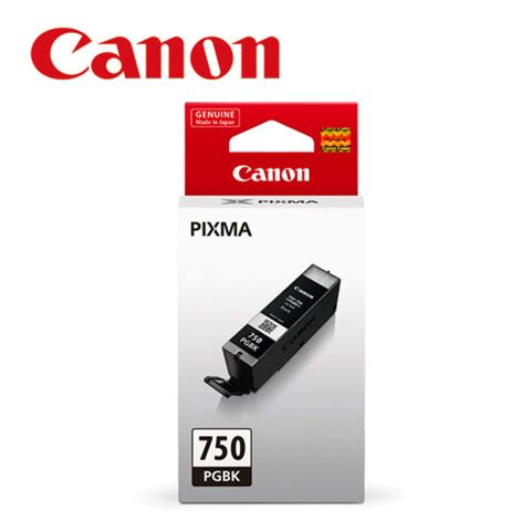 Canon 佳能 PGI-750BK 原廠黑色墨水匣